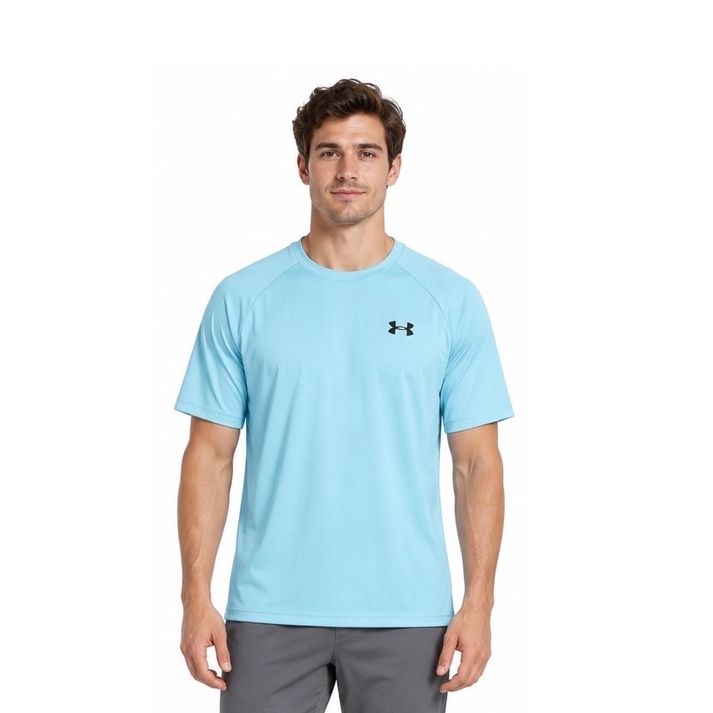 Under Armour Velocity 2.0 SS Tee Light Blue 1327965 494 M NEW Activewear 110-60